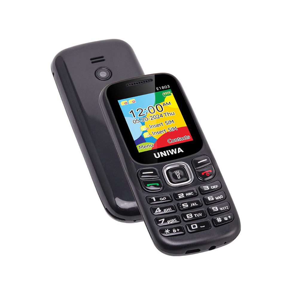TÉLÉPHONE PORTABLE UNIWA E1803 -NOIR