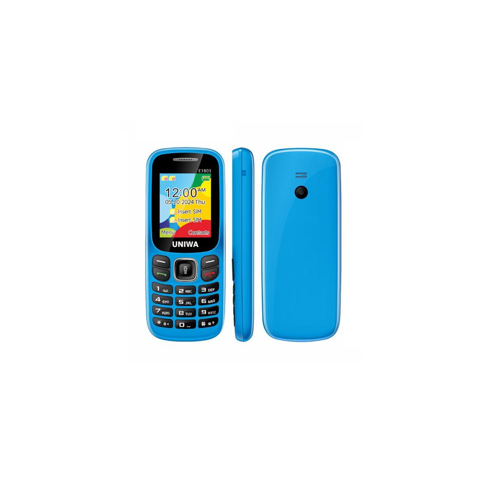 TÉLÉPHONE PORTABLE UNIWA E1803 -BLEU
