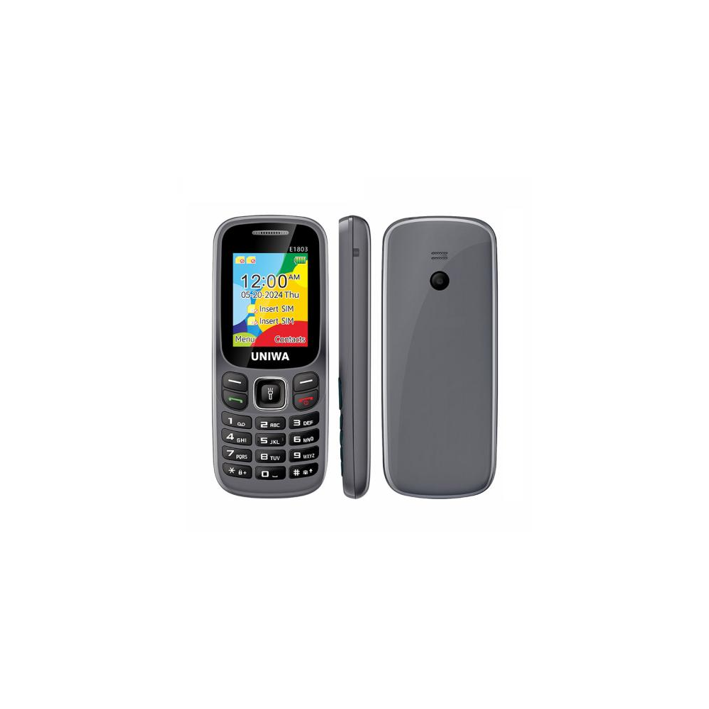 TÉLÉPHONE PORTABLE UNIWA E1803 -GRIS