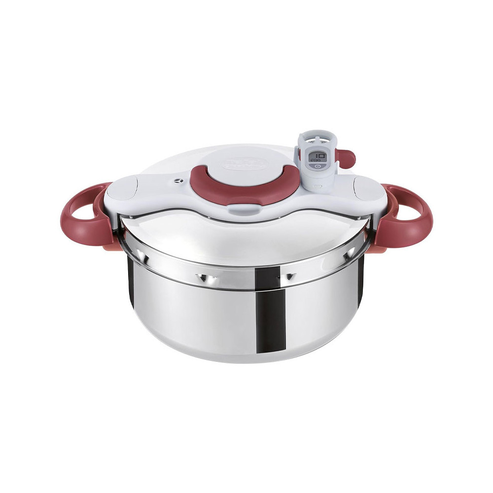 Cocotte Clipso TEFAL Minute Easy 6 Litres - Rouge & Blanc