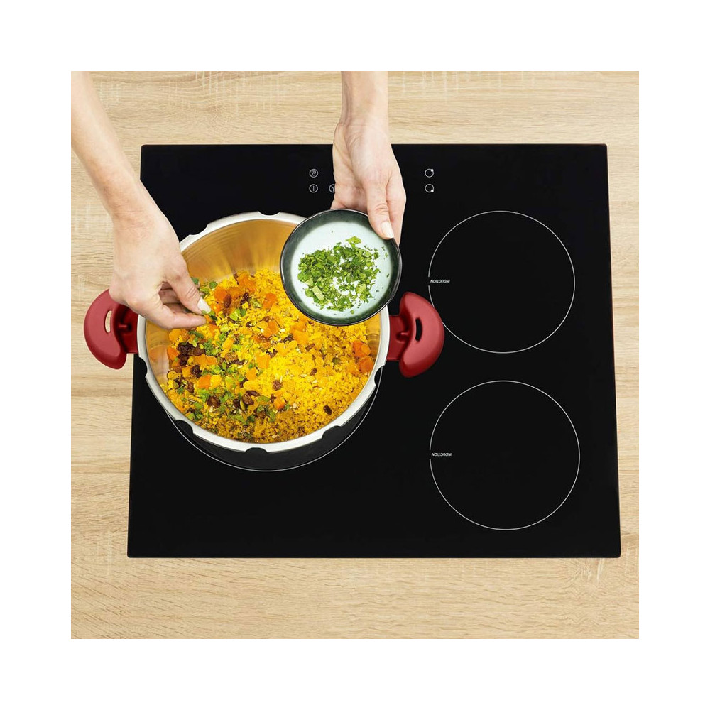 Cocotte Clipso TEFAL Minute Easy 6 Litres - Rouge & Blanc