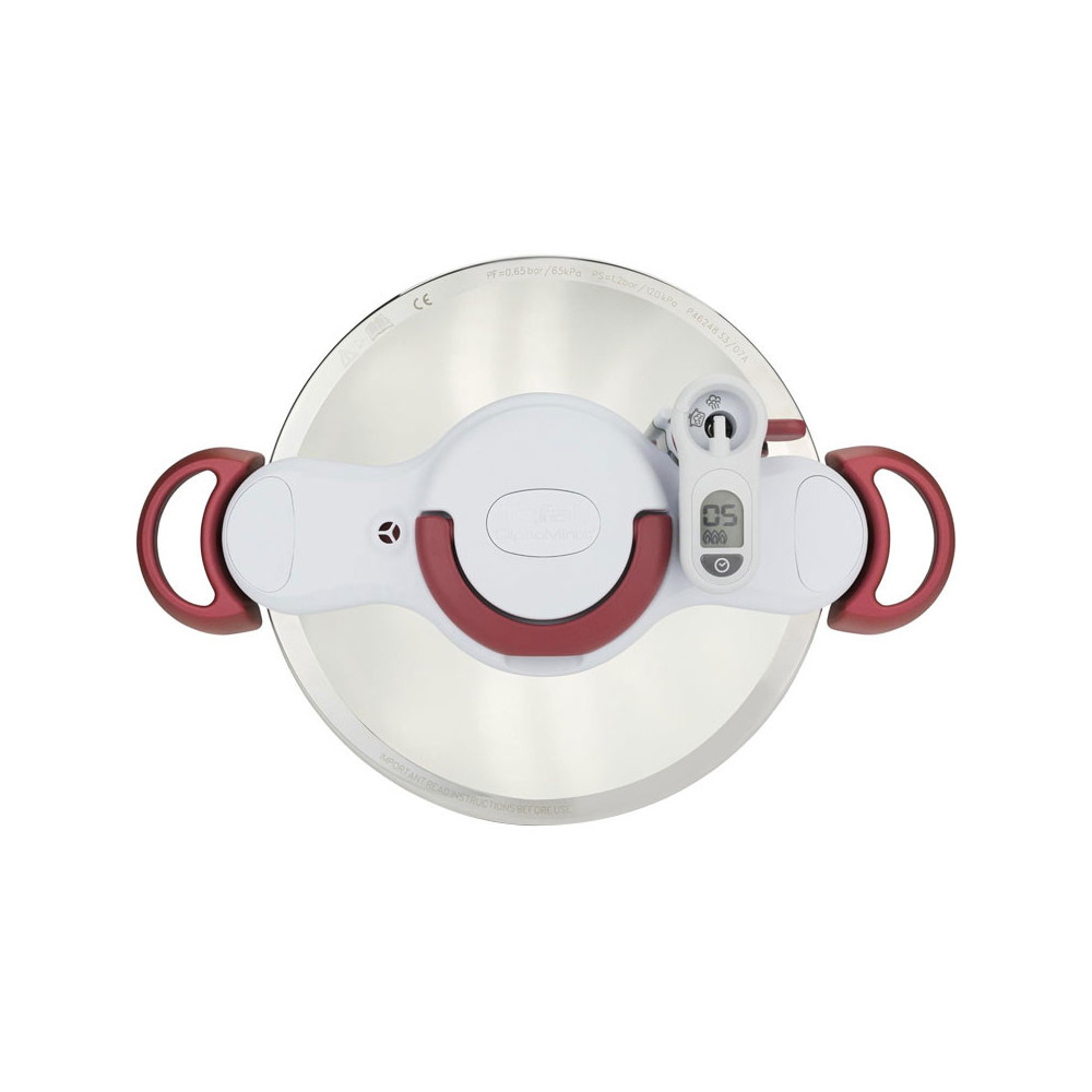 Cocotte Clipso TEFAL Minute Easy 6 Litres - Rouge & Blanc