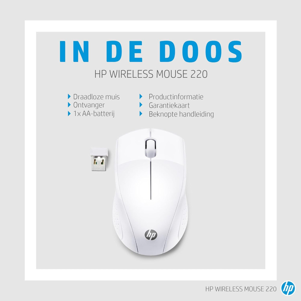Souris sans fil HP 220 / Blanc