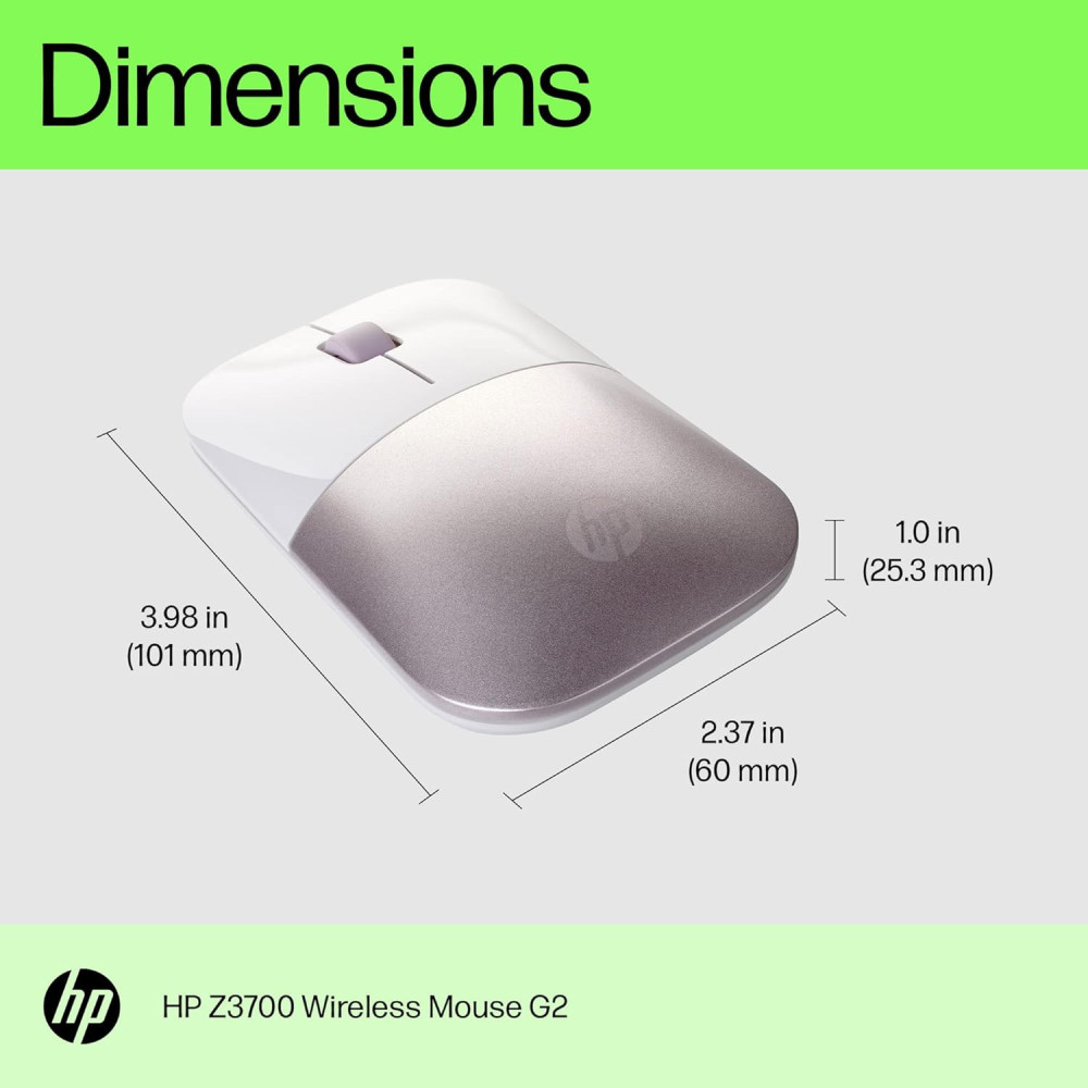 Souris sans fil HP Z3700 4VY82AA / Rose