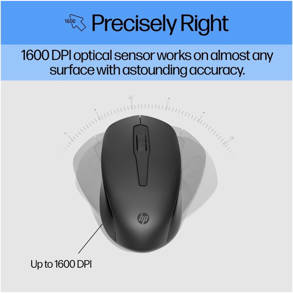ENSEMBLE CLAVIER ET SOURIS SANS FIL HP 330 AVEC VOYANTS LED - COMBO FR ARABISE
