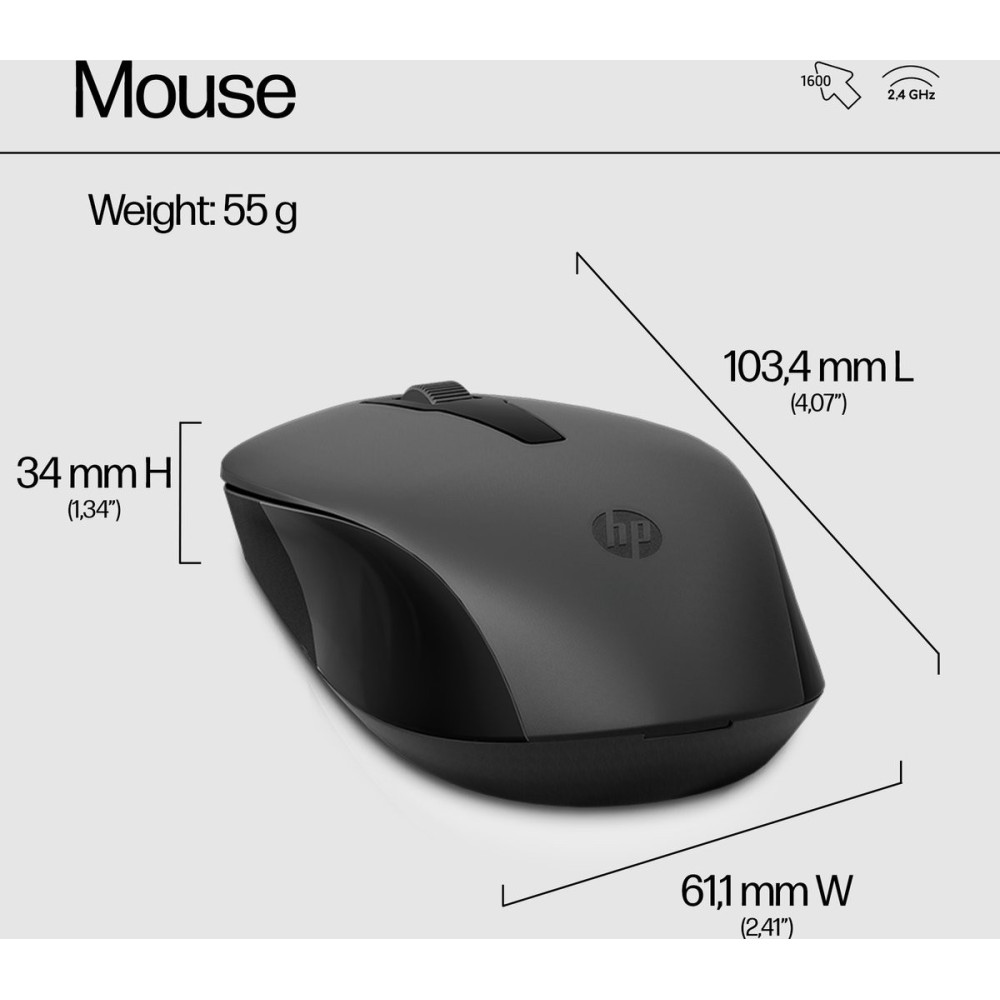 ENSEMBLE CLAVIER ET SOURIS SANS FIL HP 330 AVEC VOYANTS LED - COMBO FR ARABISE