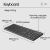 ENSEMBLE CLAVIER ET SOURIS SANS FIL HP 330 AVEC VOYANTS LED - COMBO FR ARABISE