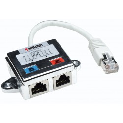 Duplicateur RJ45 Cat5 blindé 2 Ports