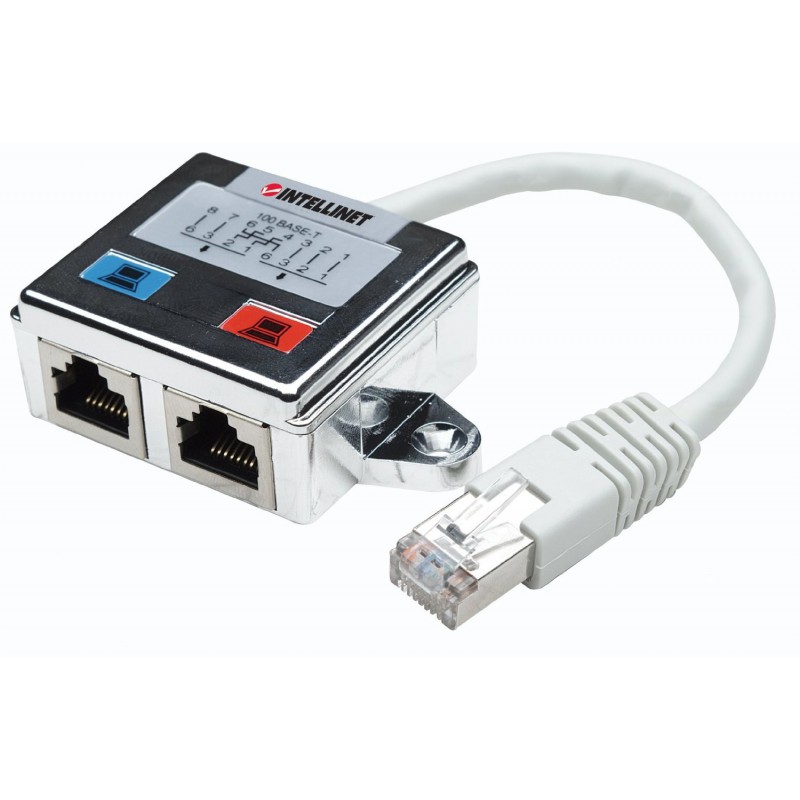 Duplicateur RJ45 Cat5 blindé 2 Ports