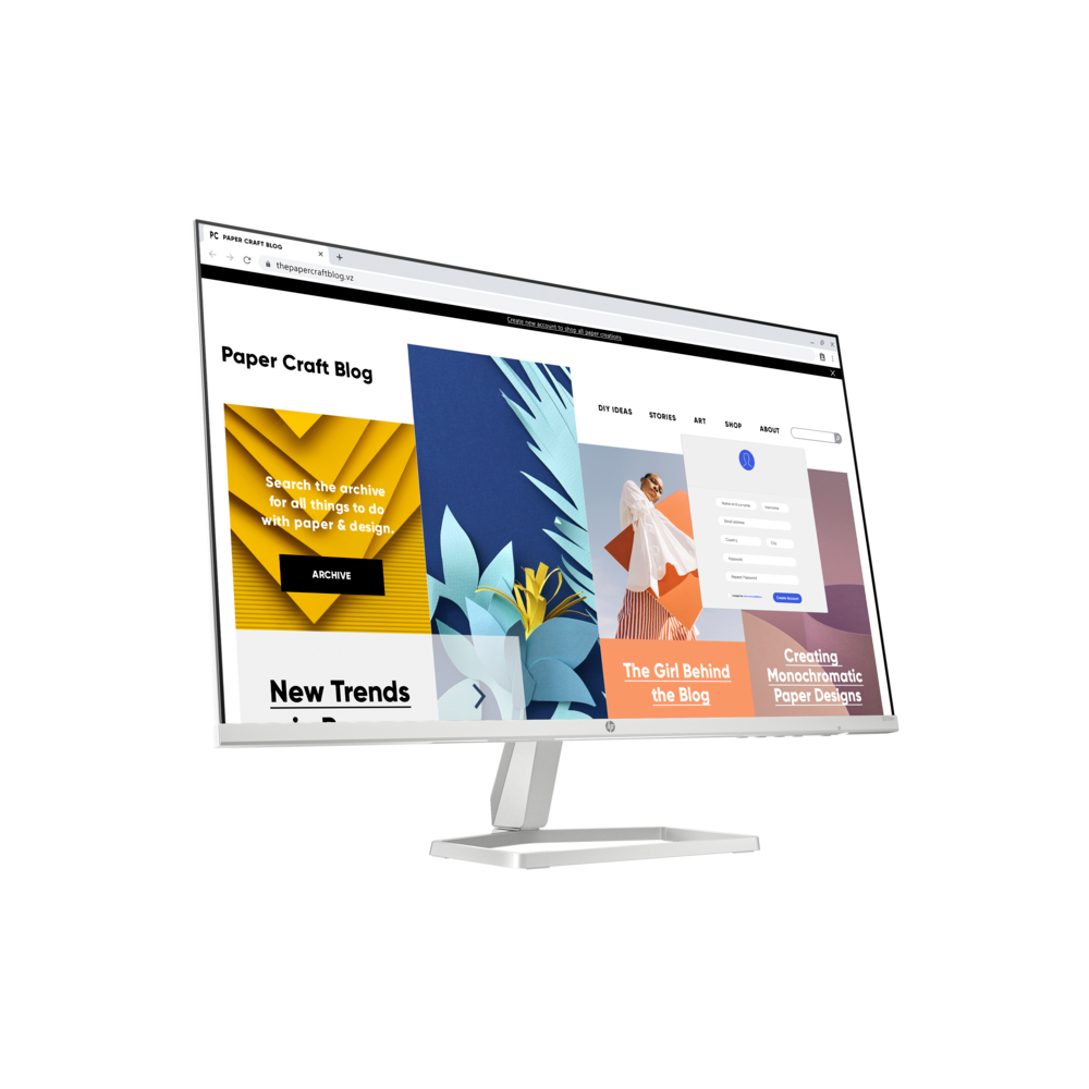 Écran HP 524SW 24" Full HD IPS / 100 Hz / Blanc