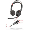 MICRO CASQUE FILAIRE HP POLY BLACKWIRE 5520 /  NOIR