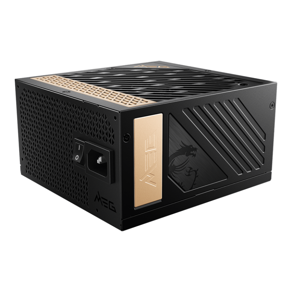 Boîte d'alimentation MSI MEG Ai1300P PCIE5 / 1300 Watts / 80 PLUS Platinum / ATX / Noir
