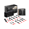 Boîte d'alimentation MSI MEG Ai1300P PCIE5 / 1300 Watts / 80 PLUS Platinum / ATX / Noir