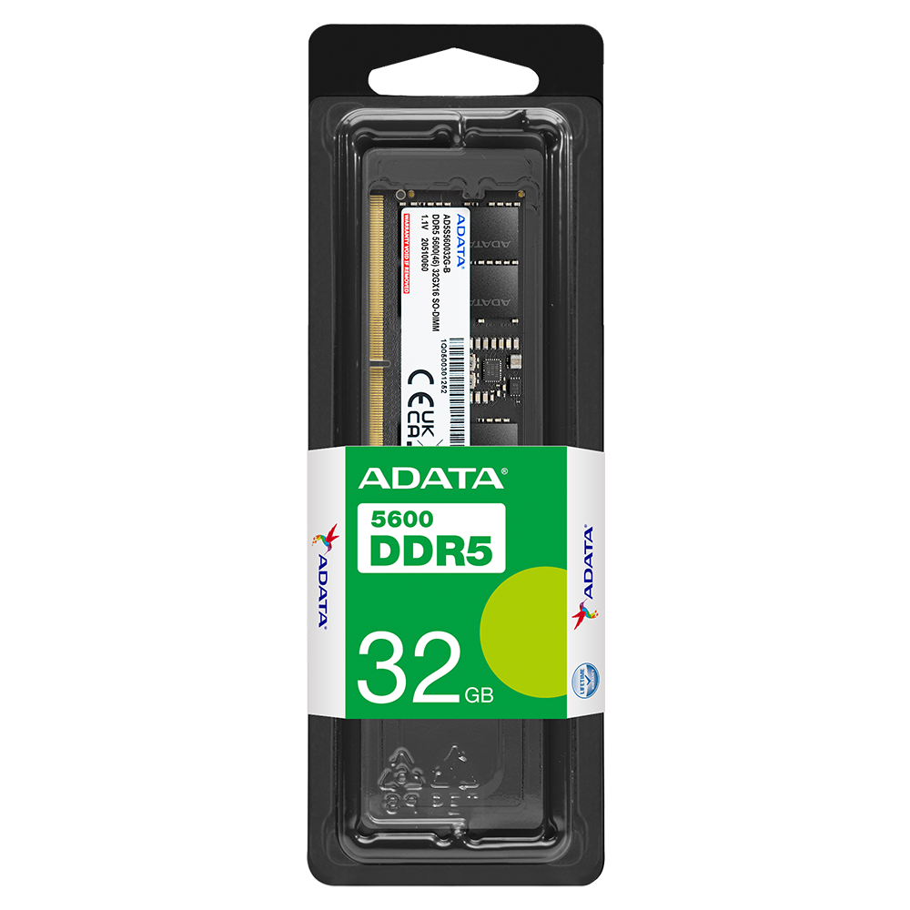 Barrette Mémoire Adata SO-DIMM 32 Go DDR5 / 5600 Mhz