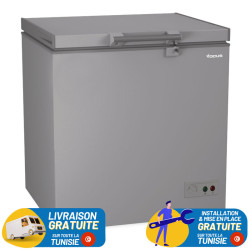 CONGELATEUR HORIZONTAL FOCUS 200 LITRES SILVER / PORTE INOX / FC-2001X