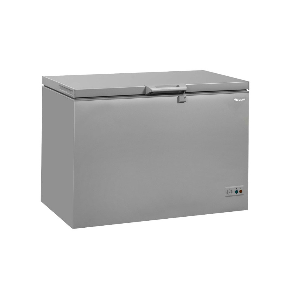 CONGELATEUR HORIZONTAL FOCUS 305 LITRES SILVER / PORTE INOX / FC-3001X