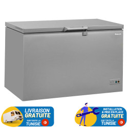 CONGELATEUR/REFROIDISSEUR HORIZONTAL FOCUS 407 LITRES SILVER / PORTE INOX / FC-4001X