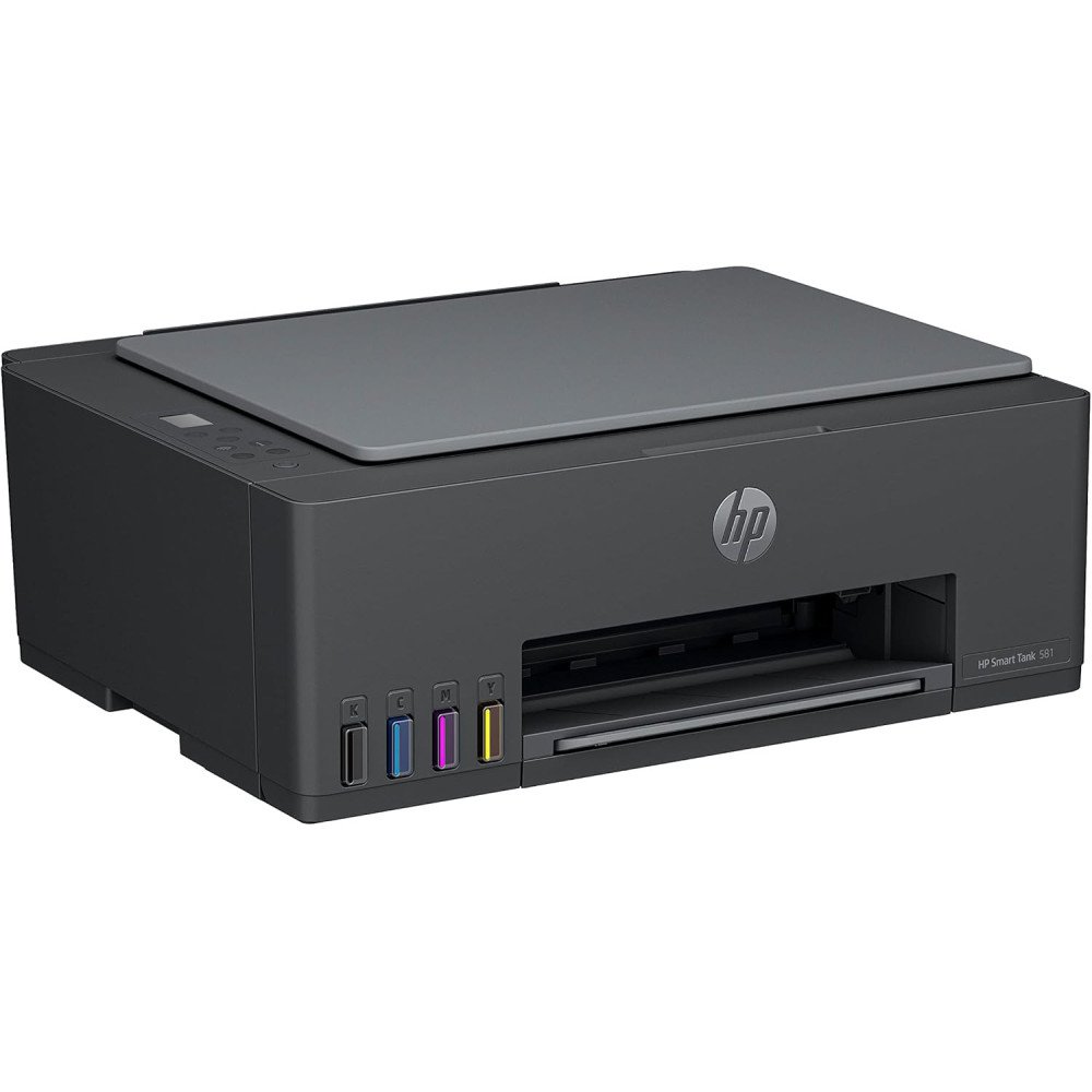Imprimante HP 3en1 SMART TANK 581 COULEUR / WI-FI + 4 Bouteilles d'encre HP Incluses