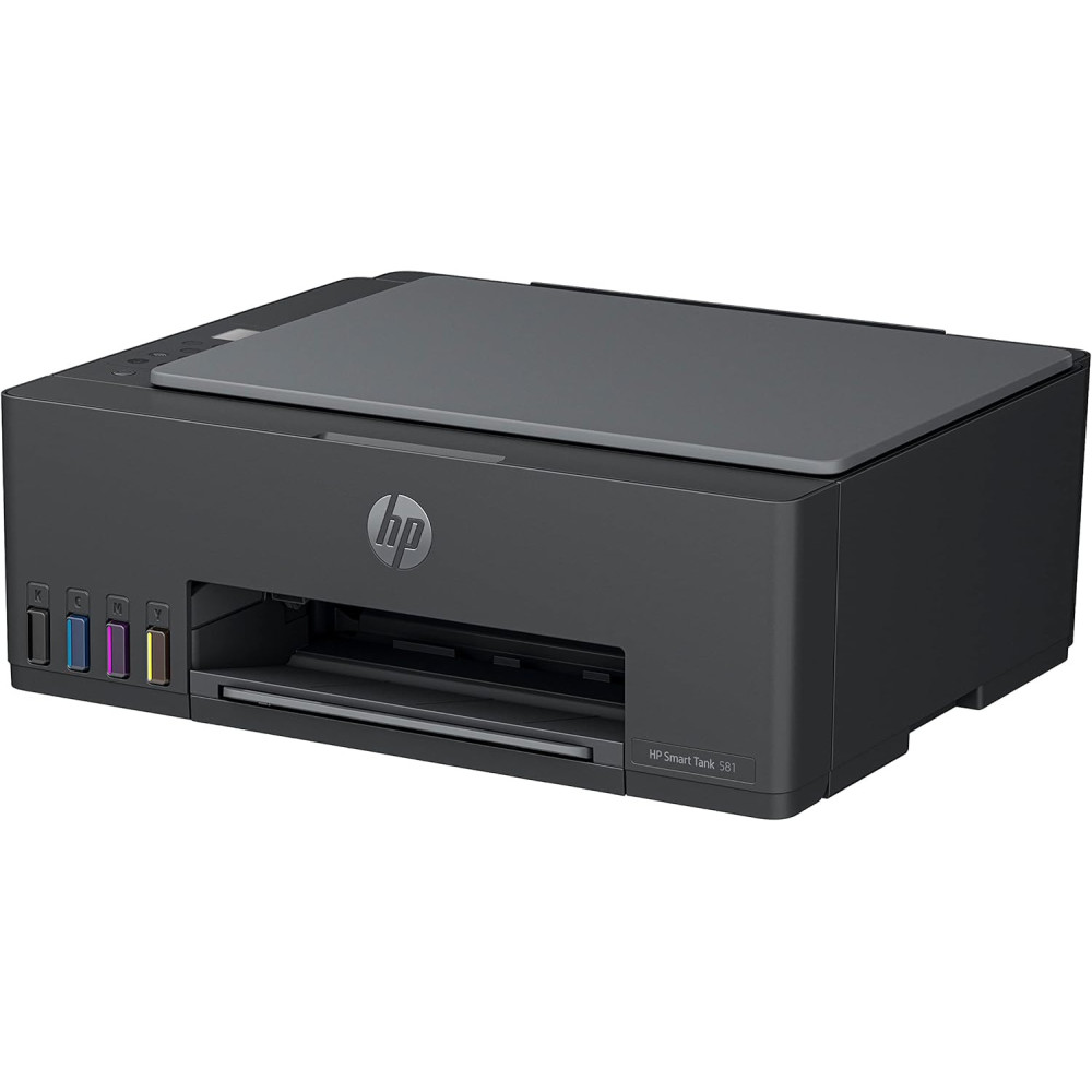 Imprimante HP 3en1 SMART TANK 581 COULEUR / WI-FI + 4 Bouteilles d'encre HP Incluses