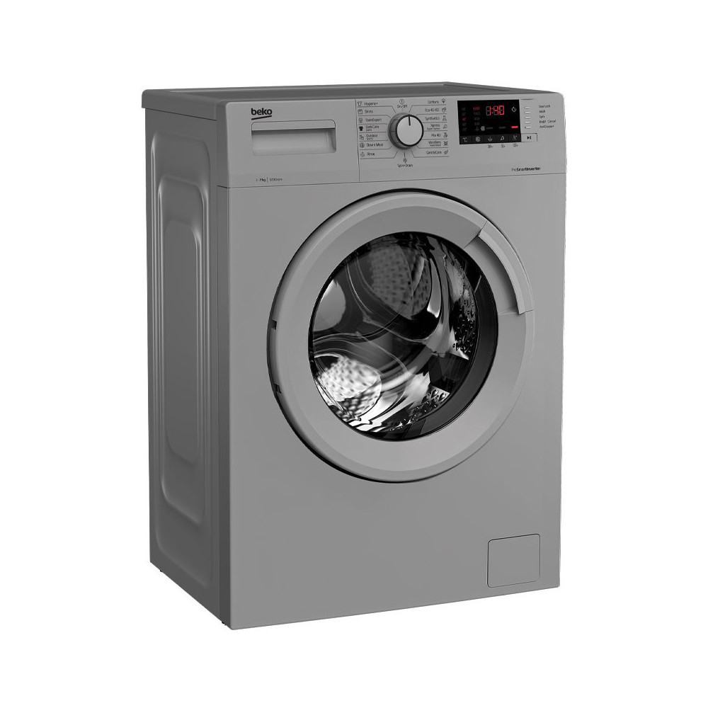 Machine à laver Automatique Pro Inverter Beko 7Kg / 1000trs / Gris  / WUE7612XSS