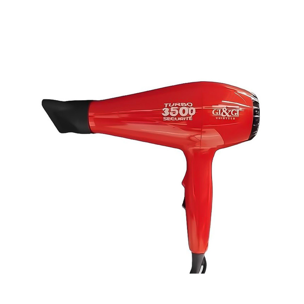 Sèche Cheveux GI&GI Turbo Sécurité 2200W / Rouge / 3500