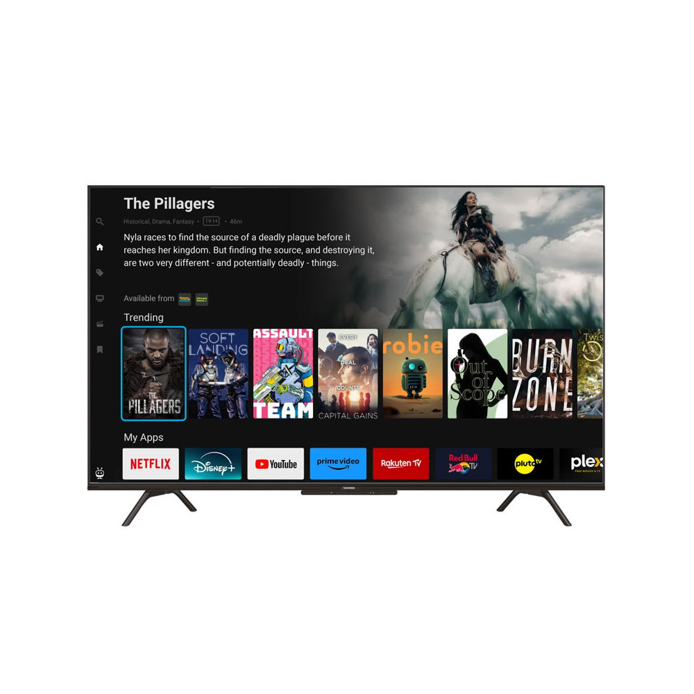 TV TELEFUNKEN 50" QLED 4K UHD GOOGLE TV AVEC RECEPTEUR INTEGREE / TV50G4E