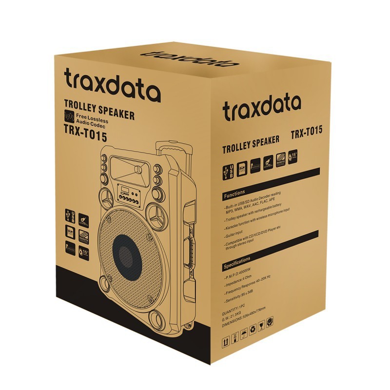 Haut Parleur Mobile Traxdata TRX-A6 + Micro sans fil
