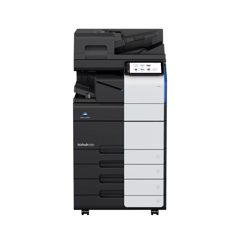 Photocopieur Multifonction Konica Minolta C251i +4 toners + alimentateur retourneur DF 632+ socle