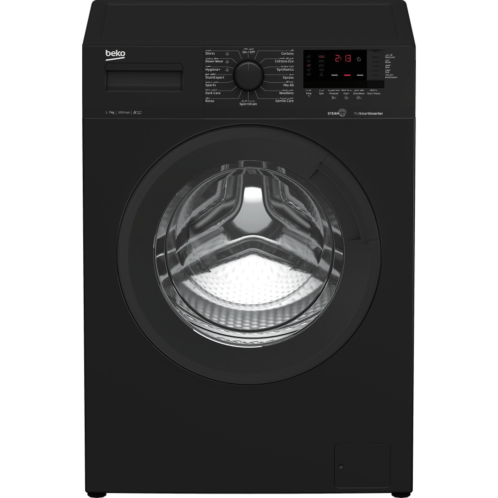 LAVE LINGE BEKO 7KG 1000trs INVERTER / Noir / WUE7612XAA