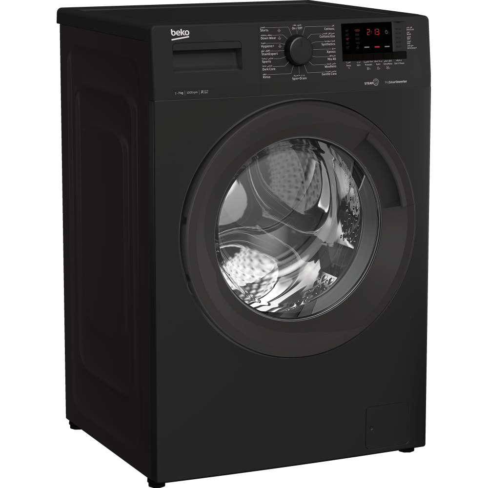 LAVE LINGE BEKO 7KG 1000trs INVERTER / Noir / WUE7612XAA