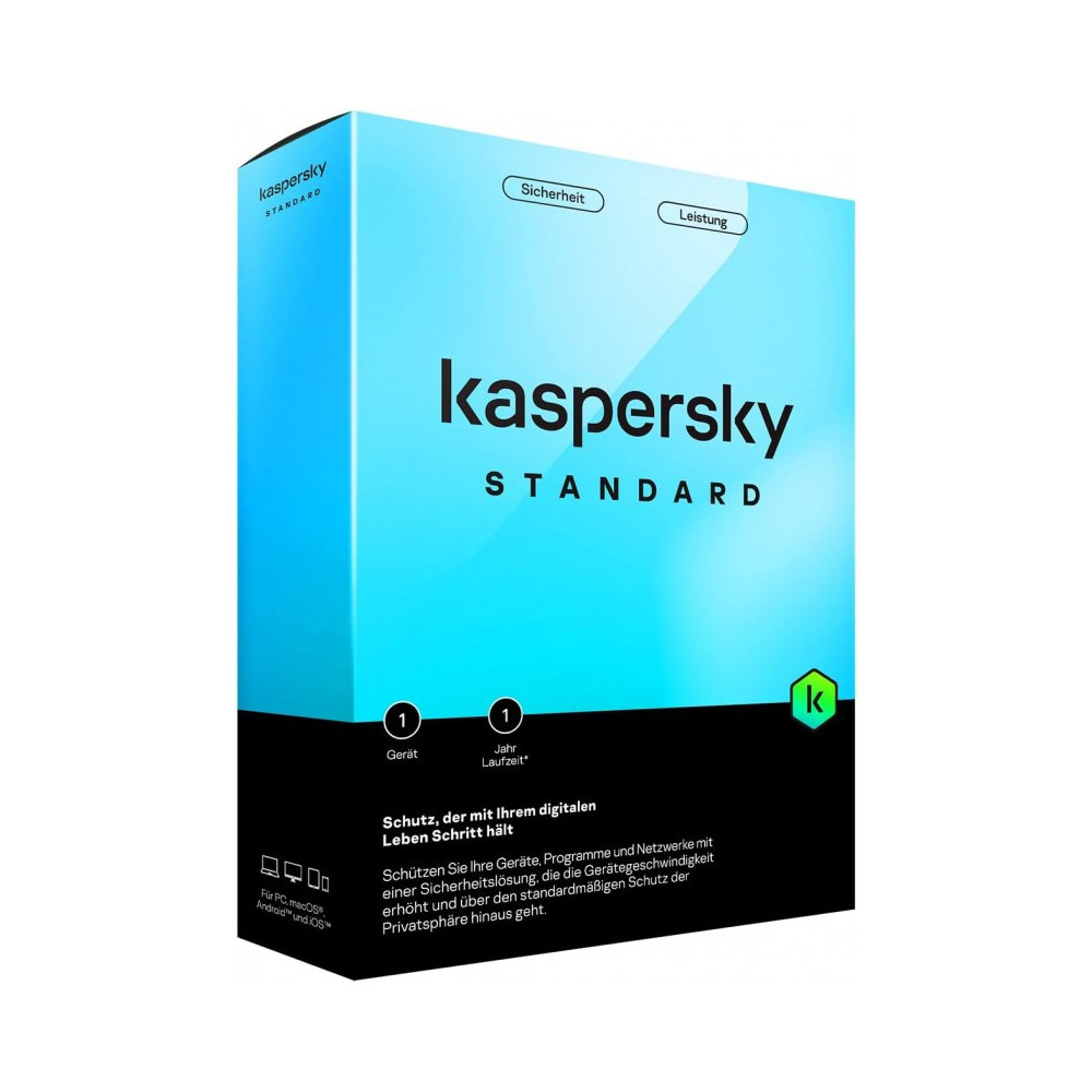 ANTIVIRUS KASPERSKY STANDARD PROTECTION / 1 poste / 1 an