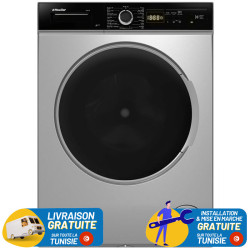 MACHINE A LAVER AUTOMATIQUE NEWSTAR 9KG BIG DOOR / SILVER / MFA0910DS