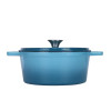 Cocotte Ronde LIVOO Bleu 4 Litres / Bleu / MEP128B