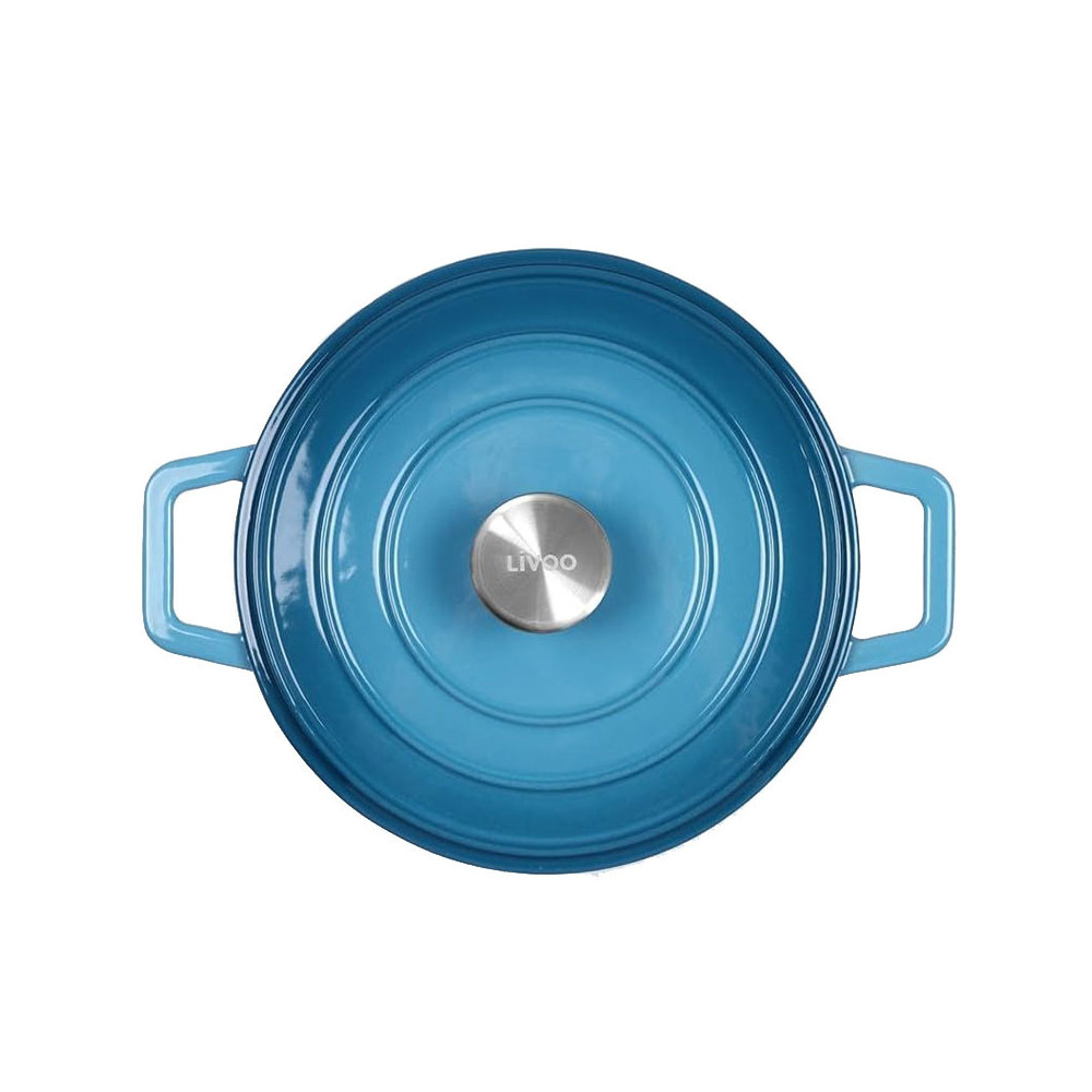 Cocotte Ronde Bleu 4 Litres / Bleu / MEP128B