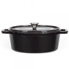 Cocotte Ovale LIVOO 4,5 Litres / Noir / MEP129N
