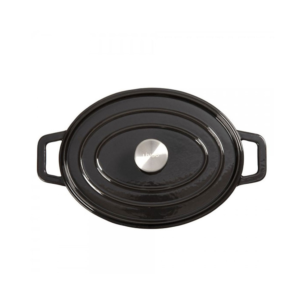 Cocotte Ovale LIVOO 4,5 Litres / Noir / MEP129N