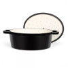 Cocotte Ovale LIVOO 4,5 Litres / Noir / MEP129N