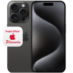 Smartphone Apple iPhone 15 Pro  / 5G / 8 Go / 256 Go / Noir
