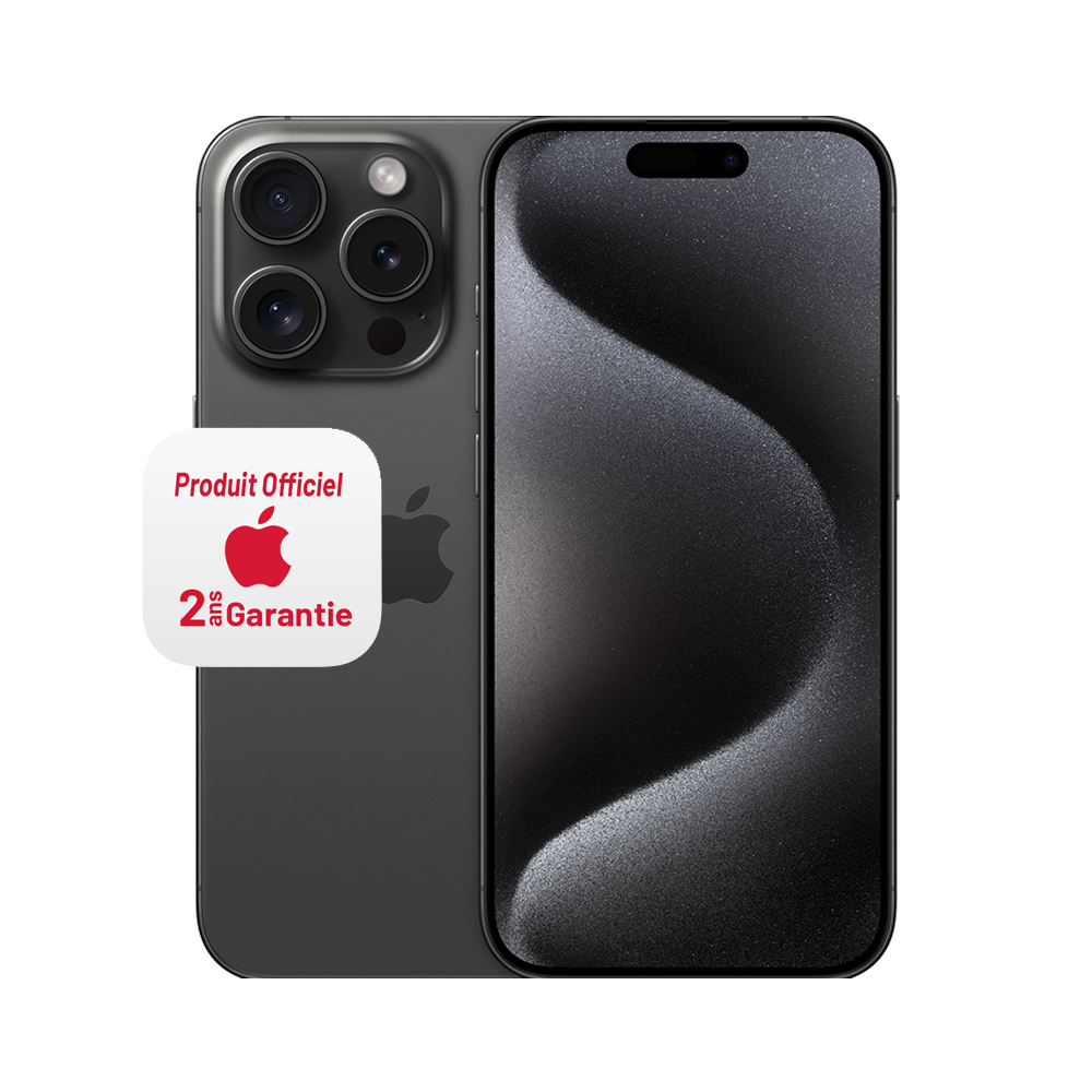 Smartphone Apple iPhone 15 Pro  / 5G / 8 Go / 256 Go / Noir