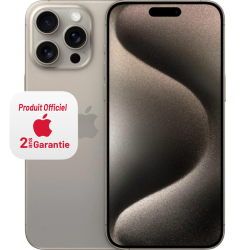 Smartphone Apple iPhone 15 Pro Max / 5G / 8 Go / 256 Go / Titane Naturel