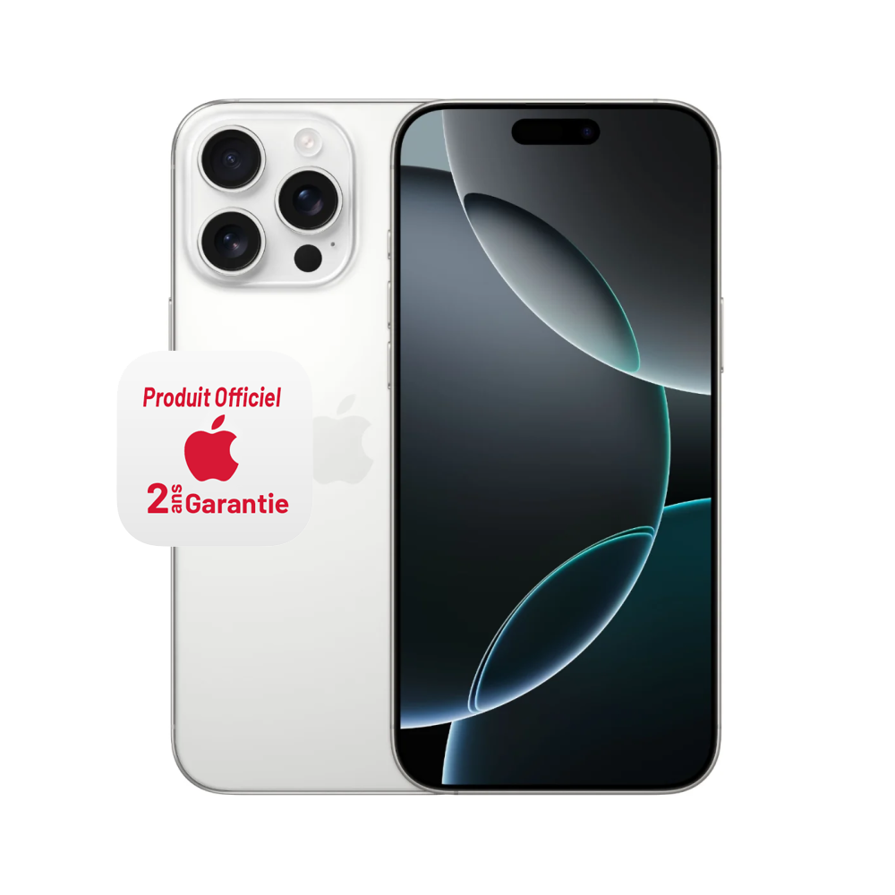 Apple iPhone 16 Pro Max 5G / 256 Go / Blanc Titanium
