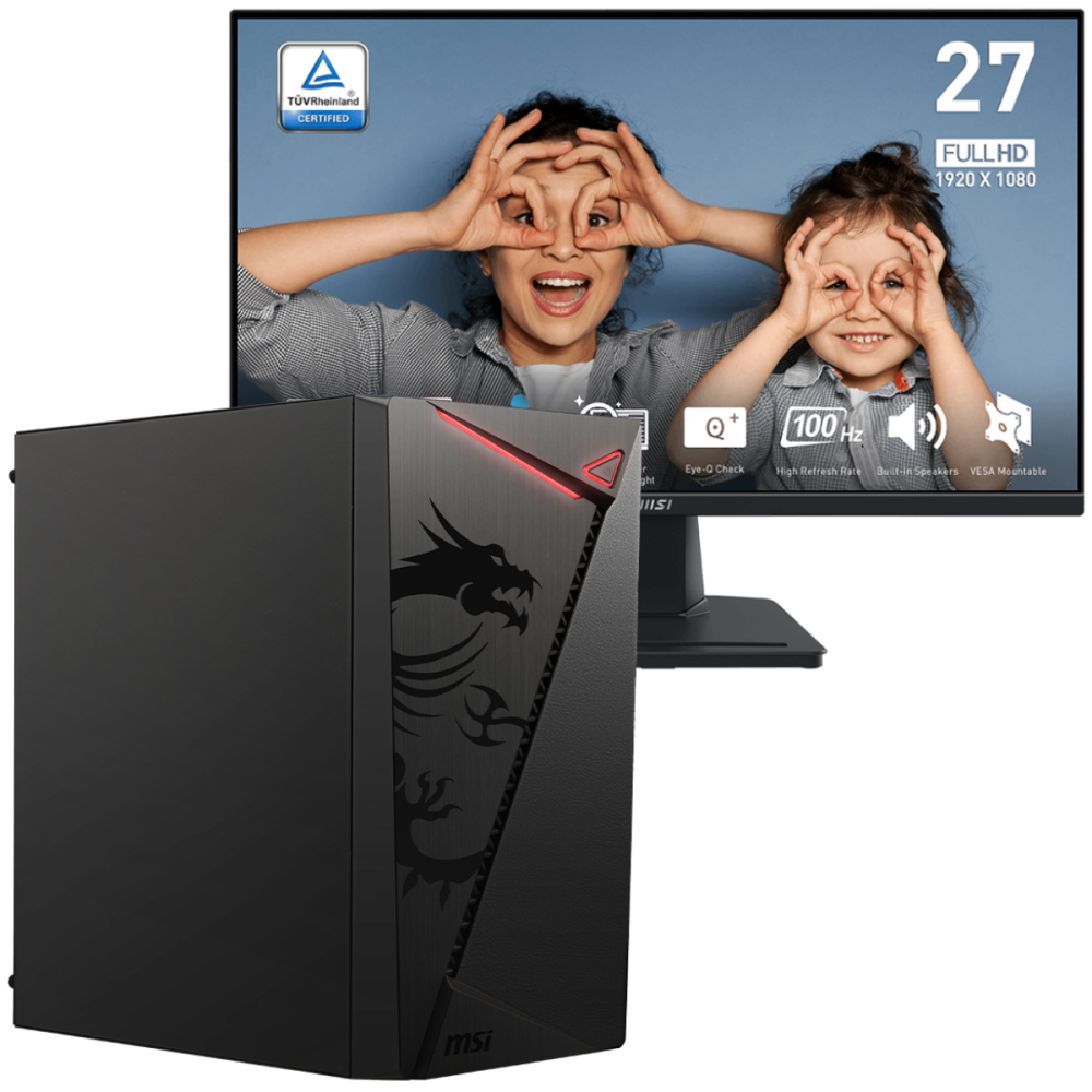 PC de Bureau PRO MSI / i7-14700 / 16 Go / 512 Go SSD / Windows 11 Pro Avec Écran MSI PRO MP275 27" Full HD IPS 100 Hz