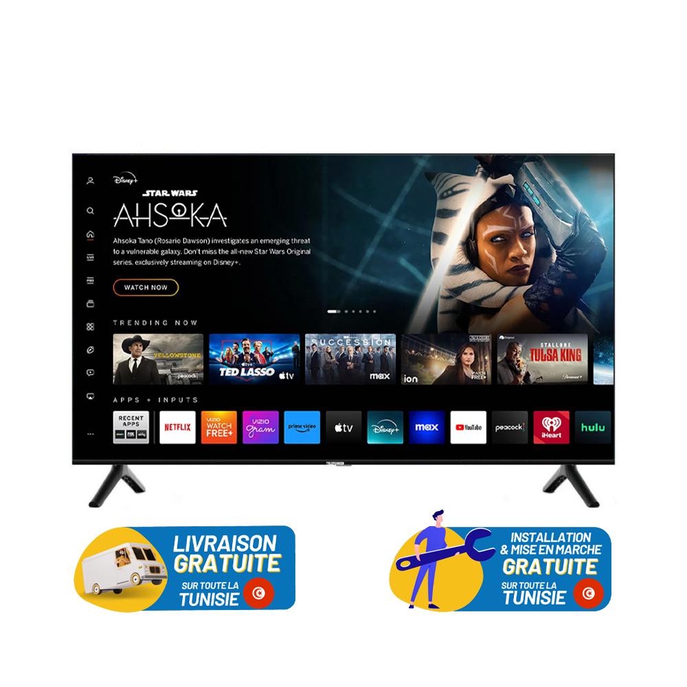 TV TELEFUNKEN 50” D31 UHD 4K SMART LINUX  / TV50D31