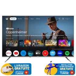 TV TELEFUNKEN  60” G3EN 4K GOOGLE TV AVEC RECEPTEUR INTEGRE