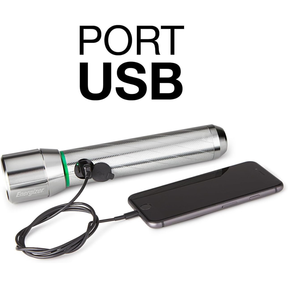 Torche Rechargeable ENERGIZER Métal Vision HD - Silver