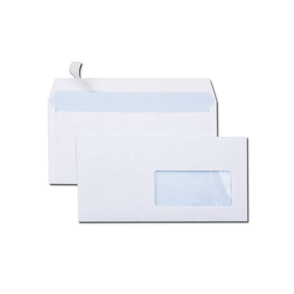 500x ENVELOPPES BLANCHES 110X220 MM