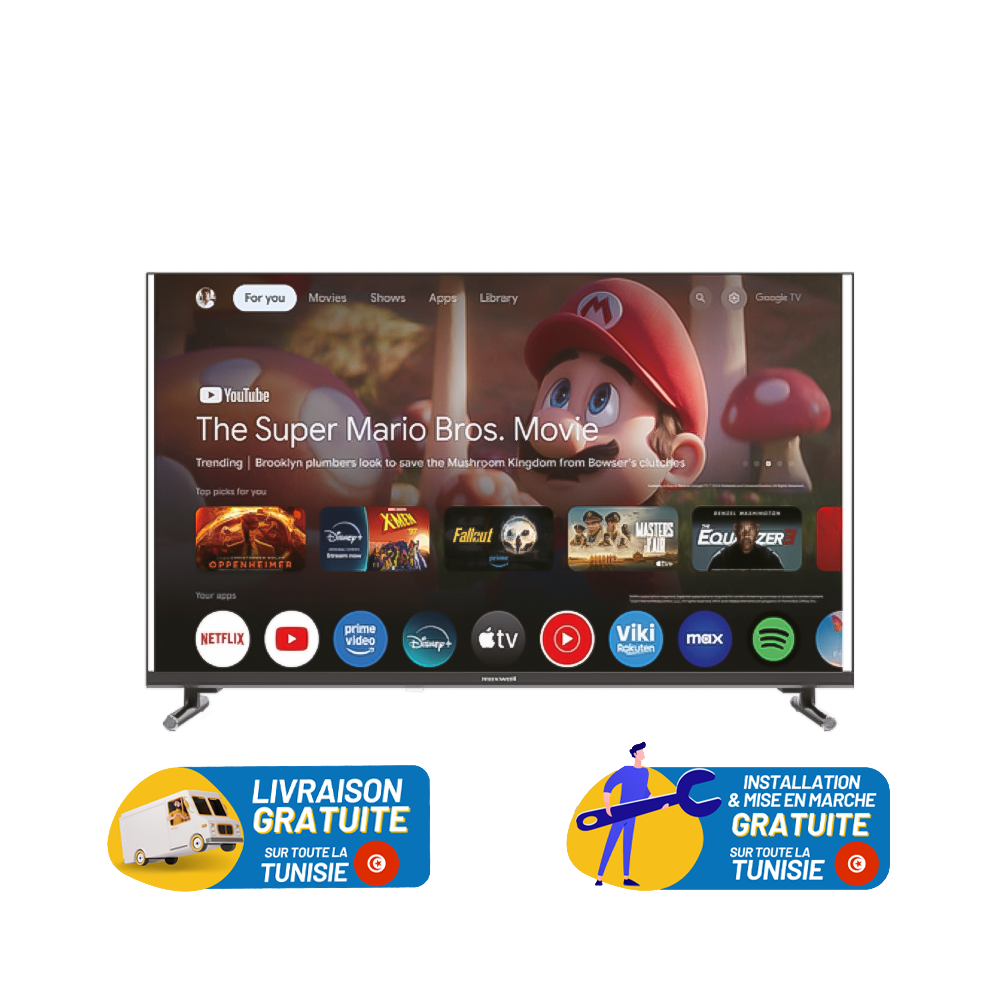 Téléviseur MAXWELL 43" Full HD avec RECEPTEUR INTEGRE / MAX-43MG60