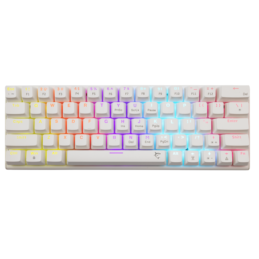 White Shark KEYBOARD GK-002221V2 WAKIZASHI /WHITE-BLUE SWITCHES