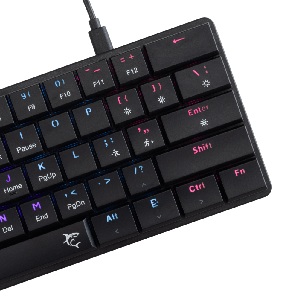 White Shark KEYBOARD GK-006111 NAGAMAKI Black-Mechanical / US-RED.SW