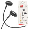 Écouteurs filaires XO EP57 jack 3,5 mm noir